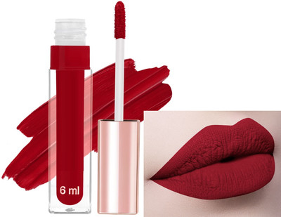 ADJD Non Transfer Smudge Proof Longlasting Liquid Matte Lipstick Bold red(BOLD RED, 6 ml)