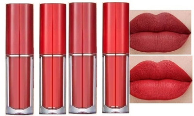 THTC liquid matte lipstick set red(multicolor, 7.6 g)