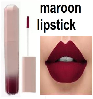 Luipui awesome maroon liquid matte look lipstick pack of 1(maroon, 6 ml)