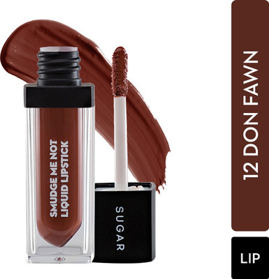 SUGAR Cosmetics Smudge Me Not Liquid Matte Lipstick,Transferproof & Enriched with Vitamin E(12 Don Fawn (Yellow Brown), 4.5 g)