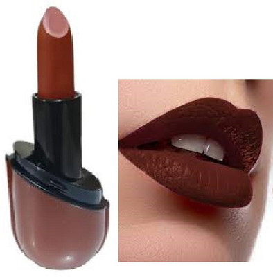 Luipui new trending dark brown matte finish lipstick pack of 1(brown, 6 g)