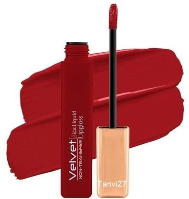 tanvi27 Non Transfer Long Lasting Matte Lipstick(red, 12 ml)