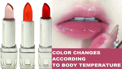 Jiwoo Gel color change to pink lip care moisturizing multi color lipstick(MULTI COLOR, 10.8 g)