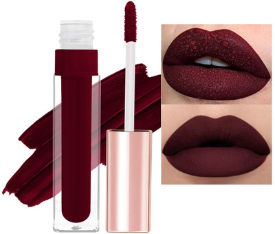 tanvi27 New Long Lasing & Kiss Proof LightWaite Liquid Matte Lipstick(Jet Maroon, 6 ml)