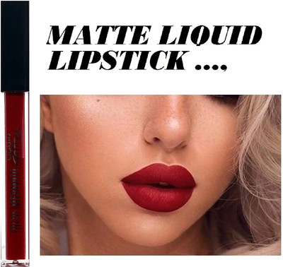 BLUEMERMAID MOISTURIZING & LONG LASTING MATTE LIQUID LIPSTICK(MAROON, 6 ml)