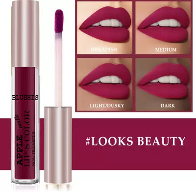 K3NTERPRISES Matte Lip Colour Non Transfer Liquid Matte Lipstick(DARK ROSE, 6 ml)