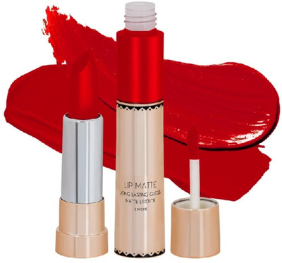 DARVING 2 in 1 Matte Lipstick | Lip Matte | Long Lasting Gloss, Non Transferable(RED, 8 g)