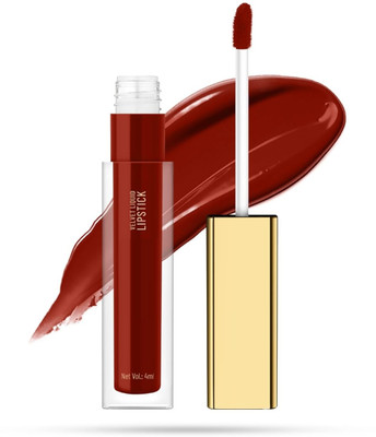 HUZURLU Smudge-Proof, Transfer-Resistant - Smooth Liquid Lipstick(MAROON, 4 ml)