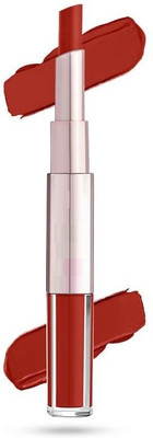 Wonholli Best Matte liquid and crayon 2 in 1 color lipstick(Red, 7 ml)