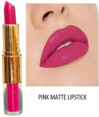 Luipui PINK 2 IN 1 MATTE LIPSTICK WATERPROOF PACK OF 1(PINK, 6 g)