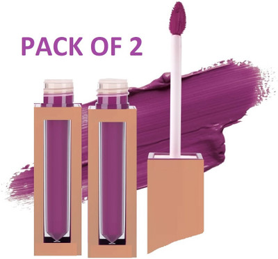 EVERERIN Matte Liquid Lip 16hr Lipstick Lightweight & Transferproof - Purple Pout-01(PURPLE, 8 ml)
