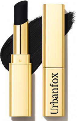 urbanfox new MATTE FINISH SMOOTH TEXTURE BLACK LIPSTICK(BLACK, 3.6 g)