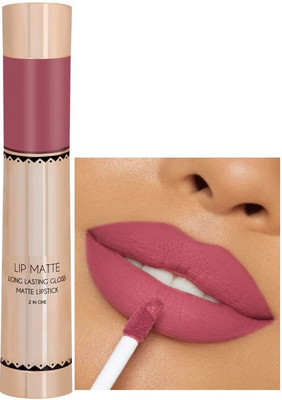 DARVING 2in1 Dual Shade Matte Lipstick liquid & crayon(war, 8 ml)