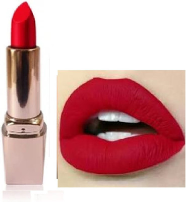 Luipui new red matte finish lipstick waterproof and long lasting attractive impressive(red, 6 g)