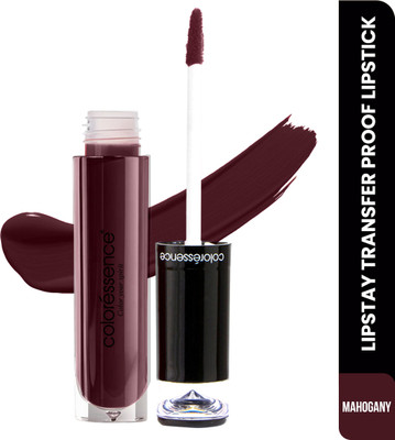COLORESSENCE Lipstay Non Transfer Matte Liquid Lipsticks |Richly Pigmented |12 Hours Stay L18(Mahogany, 4 ml)
