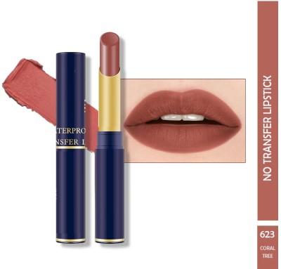 HUZURLU Lightweight & Hydrating Waterproof Creamy Matte Long Lasting Lipstick(PRAIRIE SAND, 4 g)