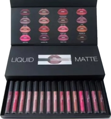 Jocoto Set of 12 Liquid Lipsticks Matte Finish Long Lasting(Multicolor, 64 ml)