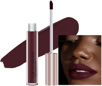 GABBU Non Transfer Waterproof Longlast Matte Liquid Lipstick(berry wine, 7 g)