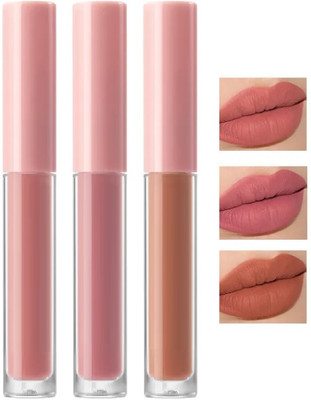 Amaryllis Ultra Soft Lip Lock No Transfer Matte Set Of 3(18 ml, Multicolour)