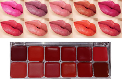 Herrlich Ultra Pigmented Super Soft Ultra Matte Lipstick Palette(MULTICOLOR, 24 g)