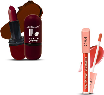 herglam Lip Velvet Collection – Everyday to Party Shades(Multicolor, 10 ml)