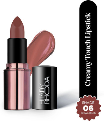 Hilary Rhoda Creamy Touch Lipstick | Highly Pigmented | Long Lasting & Keeps Lip Moisturising(Brown Blush - Shade 06, 4 g)