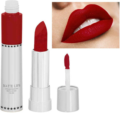 EVERERIN 2 IN 1 Long Lasting Matte & Gloss Lipstick Waterproof red(RED, 8 g)
