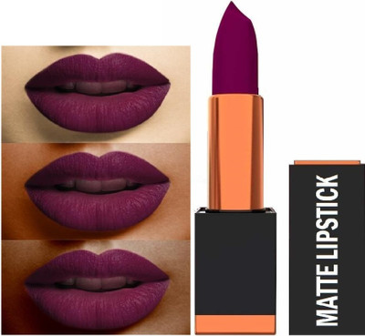 Yuency Smudge Proof Longlasting Sensational Matte Lipstick(Congo wine, 3.5 g)