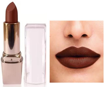 Luipui best dark brown matte lipstick trending long lasting pack of 1(brown, 6 g)