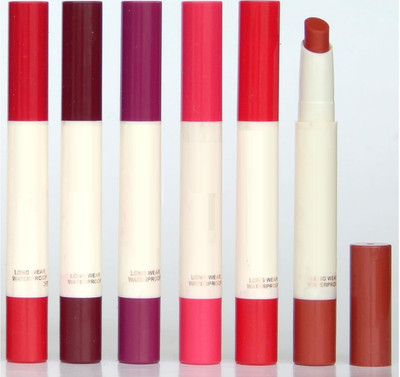 GABBU Best Matte finish Waterproof Long lasting Lipstick 6(muliti color, 60 ml)