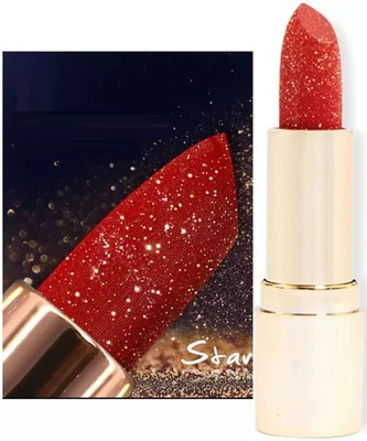 Yuency SHIMMERY SHINY MULTI PURPOSE GLITTER CHERRY RED LIPSTICK(CHERRY RED, 3.8 g)