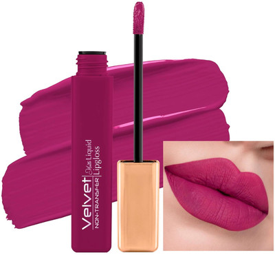 GABBU Velvet Matte Non Transfer Liquid Matte Lipstick(Rani Pink, 6 g)