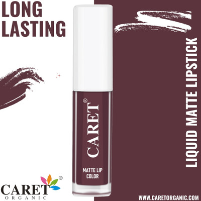 Caret Matte Liquid Soft & Smooth Formulation Lipstick | Deep Maroon Shade(Deep Maroon, 2 ml)