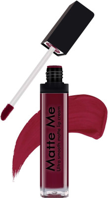 Yuency New Smudge Proof & Kiss Proof Dark Maroon Matte Lipstick(maroon, 6 ml)