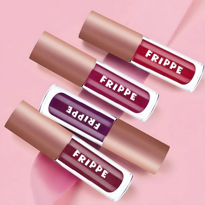 FRIPPE Mini Kiss Proof Liquid Lipstick Gift(ROSE, CHERRY, MAROON, WINE, 8 ml)
