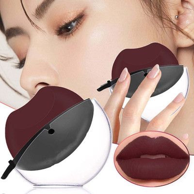 MYEONG Maroon Apple Design Matte Moisturizing Lipstick(MAROON, 5 g)