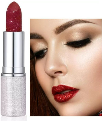 DARYUE 3D SHADE GLITTERY SHIMMERY SPARKLY FINISH LOOK PIGMENTED LIPSTICK(RED, 3.5 g)
