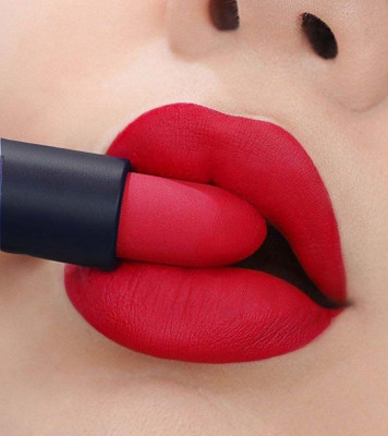 MYEONG Ultra Pigmented Creamy Matte Finish Longstay More Ruby Lipstick(RUBY RED, 3.5 g)