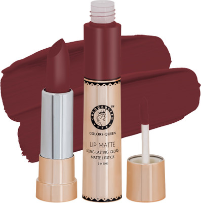 COLORS QUEEN Lip Matte Long Lasting Gloss Matte Lipstick(Onion, 8 g)