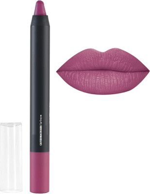 CATERINACHIARA Kiss Proof Long Lasting Non Transfer Lip Crayon Lipstick(Wine, 3.5 g)