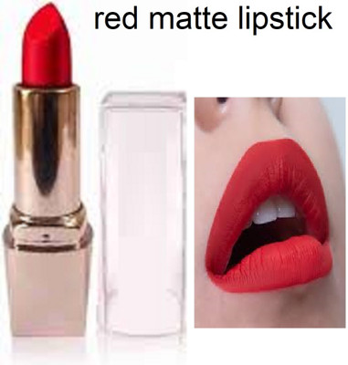 Luipui red waterproof matte lipstick pack of 1(red, 6 g)