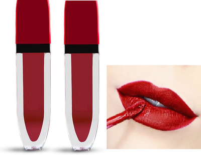 ADJD Combo Ultra Pigmented Smudeproof Super Hydrating Liquid Lipstick(BLOOD RED, 16 ml)