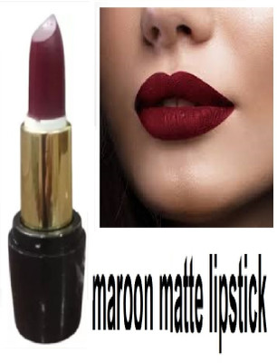 Luipui trending dark maroon matte lipstick pack of 1(maroon, 6 g)