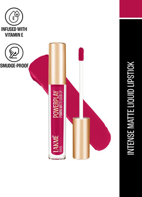 Lakmé 9to5 Primer + Matte Liquid Lip Color(MP2 Power Pink, 4.2 ml)