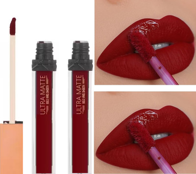 Jiwoo Waterproof Liquid Matte Lipstick(RED, 12 ml)