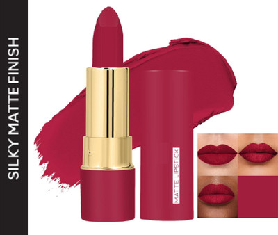 Luipui BEST MATTE CREAMY QUICK DRY, LONG STAY & HYDRATING LIPSTICK PACK OF 1(PLUM PRETTY, 5 g)