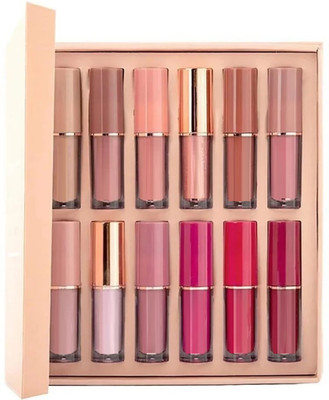 Neycare multi color lipstick palette water proof long lasting easy to use pack of 12(MULTI COLOR, 60 ml)