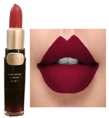 Luipui best 2 in 1 new maroon matte finish lipstick pack of 1(maroon, 6 g)