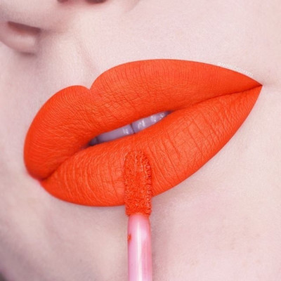 DARVING 2 In 1 Lipstick Matte Finish 2-in-1 Duo Liquid Lipstick with Matte Finish(ORANGE, 12 ml)