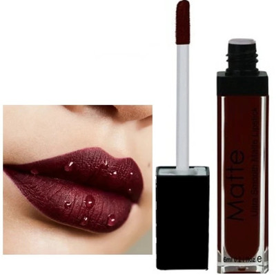 luzimaisa Maroon Non Transfer Matte Liquid Lipstick(DEEP MAROON, 6 ml)